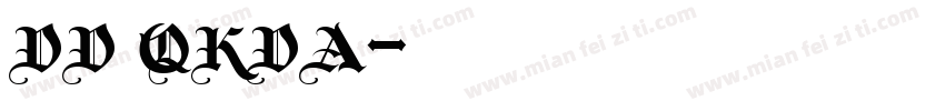 DD QKDA字体转换